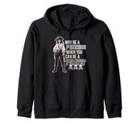 Why Be A Princess When You Can Be A Pirate? Skulls Bones Zip Hoodie