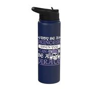 Why Be A Princess When You Can Be A Pirate Womens Pirate Stainless Steel Insulated Water Bottle