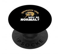 Why Be Normal Crabulous Funny Horseshoe Crab Harvesters PopSockets Adhesive PopGrip