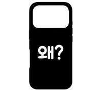 "Why?" Cute Funny Korean Word Hangul Case for iPhone 17 Pro