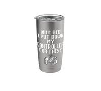 Why Did I Put Down My Controller for This Console Gamer Meme Stainless Steel Insulated Tumbler