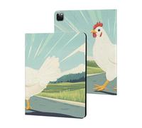 Why Did The Chicken Crossed The Road Slim Case Compatible with iPad 10th 9th 8th 7th Generation 2022 2021 2020 2019 Protective Cover Stand