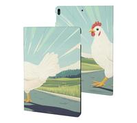 Why Did The Chicken Crossed The Road Slim Case Compatible with iPad 10th 9th 8th 7th Generation 2022 2021 2020 2019 Protective Cover Stand