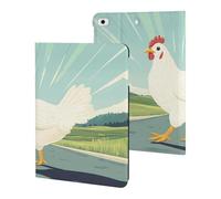 Why Did The Chicken Crossed The Road Slim Case Compatible with iPad 10th 9th 8th 7th Generation 2022 2021 2020 2019 Protective Cover Stand