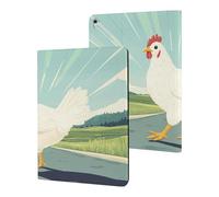 Why Did The Chicken Crossed The Road Slim Case Compatible with iPad 10th 9th 8th 7th Generation 2022 2021 2020 2019 Protective Cover Stand