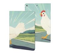 Why Did The Chicken Crossed The Road Slim Case Compatible with iPad 10th 9th 8th 7th Generation 2022 2021 2020 2019 Protective Cover Stand