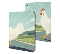 Why Did The Chicken Crossed The Road Slim Case Compatible with iPad 10th 9th 8th 7th Generation 2022 2021 2020 2019 Protective Cover Stand