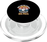 Why Did The Chicken Go To The Gym To Work His Pecs -- PopSockets PopGrip for MagSafe