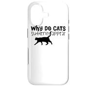 Why Do Cats Suddenly Appear - Funny Cat Lover Case for iPhone 17