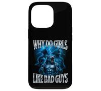 Why Do Girls Like Bad Guys Alpha Wolf Meme Brainrot Cringe Case for iPhone 13 Pro