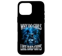 Why Do Girls Like Bad Guys Alpha Wolf Meme Brainrot Cringe Case for iPhone 16 Pro Max