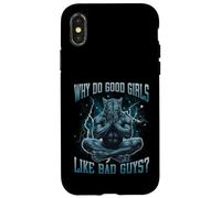Why Do Good Girls Like Bad Guys Funny Hard Dank Meme Bootleg Case for iPhone X/XS
