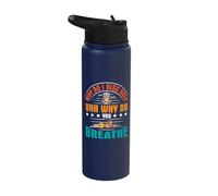 Why do I Disc Golf uhh why do You Breathe? - Disc Golf Stainless Steel Insulated Water Bottle
