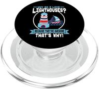 Why Do I Love Lighthouses - Awesome Lighthouses PopSockets PopGrip for MagSafe