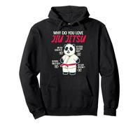 Why Do You Love Funny Panda BJJ Brazilian Funny Jiu Jitsu Pullover Hoodie