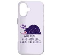 WHY DON'T HEDGEHOGS JUST SHARE THE HEDGE? Fun Hedgehog Meme Case for iPhone 17