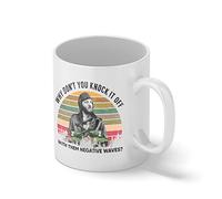 why Dont You Knock it Off with Them Negative Waves White Coffee Mug