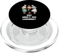 Why don't you laugh? Funny grandmas are happy funny grandma PopSockets PopGrip for MagSafe