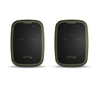 WHY EVO NOA 4 Button Universal Remote Control - Programmable Fixed Code or Rolling Code - 433 or 868 MHz Frequencies for Gates and Garage Doors (Deep Green 2 Pack Remotes)