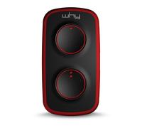 WHY EVO NOA MINI Universal Remote Control 4 Button Programmable Fixed Code or Rolling Code 433 or 868MHz Frequency for Gates and Garage Doors (Volcano Red)