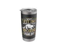Why Fit in When You were Born Australian Wildlife Platypus Stainless Steel Insulated Tumbler