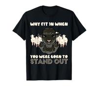 Why Fit In When You Were Born To Stand Out Shirt Funny Sheep T-Shirt