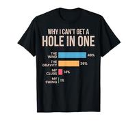 Why I Cant Get a Hole in One Funny Golf Player Golfing Lover T-Shirt