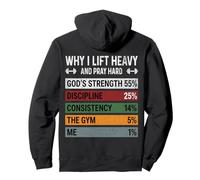 Why I Lift Heavy Pray Hard Christian Gym Workout Bodybuildin Pullover Hoodie
