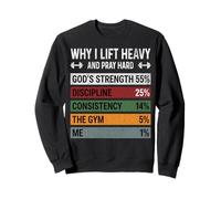 Why I Lift Heavy Pray Hard Christian Gym Workout Bodybuildin Sweatshirt