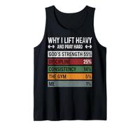 Why I Lift Heavy Pray Hard Christian Gym Workout Bodybuildin Tank Top