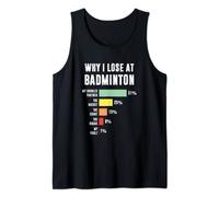 Why I Lose At Badminton, Funny Badminton Player Tank Top