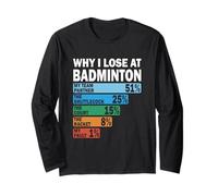 Why I Lose at Badminton Funny My Fault Long Sleeve T-Shirt