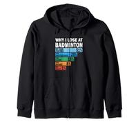Why I Lose at Badminton Funny My Fault Zip Hoodie
