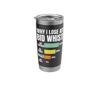 Why i Lose at Bid Whist Card Game Stainless Steel Insulated Tumbler