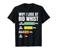 Why i lose at Bid whist card game T-Shirt