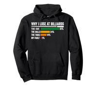 Why I Lose at Billiards Funny Billiard Lover Player Pullover Hoodie
