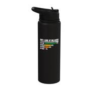 Why I Lose at Billiards Funny Billiard Lover Player Stainless Steel Insulated Water Bottle
