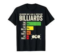Why I Lose At Billiards Value Graphic T-Shirt, Men, Black, XL