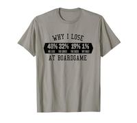 Why I Lose at Boardgame Cards Dice Board Games T-Shirt
