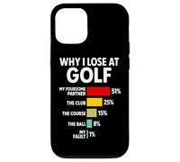 Why I Lose At Golf Funny Bar Chart Graph Golfer Excuse Humor Case for iPhone 12/12 Pro