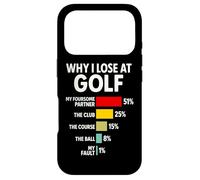 Why I Lose At Golf Funny Bar Chart Graph Golfer Excuse Humor Case for iPhone 17 Pro