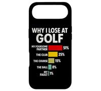 Why I Lose At Golf Funny Bar Chart Graph Golfer Excuse Humor Case for iPhone Air