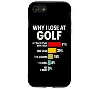 Why I Lose At Golf Funny Bar Chart Graph Golfer Excuse Humor Case for iPhone SE (2020) / 7/8
