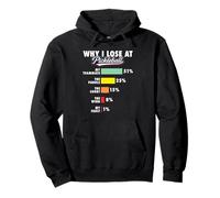 Why I Lose at Pickleball - Funny Blame Chart Pullover Hoodie