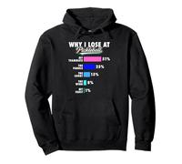 Why I Lose at Pickleball - Funny Blame Chart Pullover Hoodie
