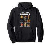 Why I Love Summer Beach Sun Ice Cream Boys Girls Kids Pullover Hoodie