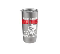 Why I Ride Without a Battery Because I can Stainless Steel Insulated Tumbler