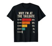 Why Im At The Tailgate Food Drinks Atmosphere Value Graphic T-Shirt