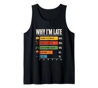 Why Im Late Funny Reasons Chart Tank Top