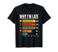 Why Im Late Funny Reasons Chart Value Graphic T-Shirt